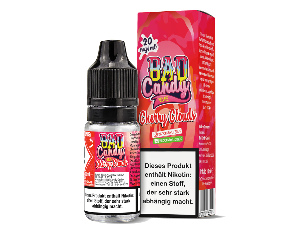 Bad Candy Liquids - Cherry Cloud - Nikotinsalz Liquid