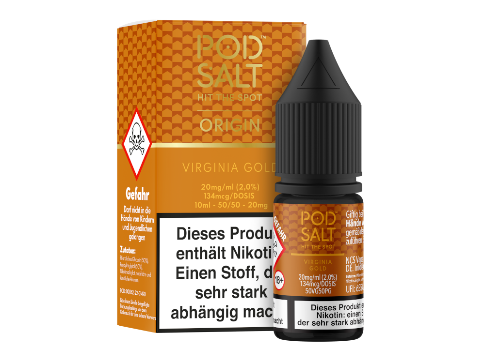 Pod Salt Origin - Virginia Gold - Nikotinsalz Liquid