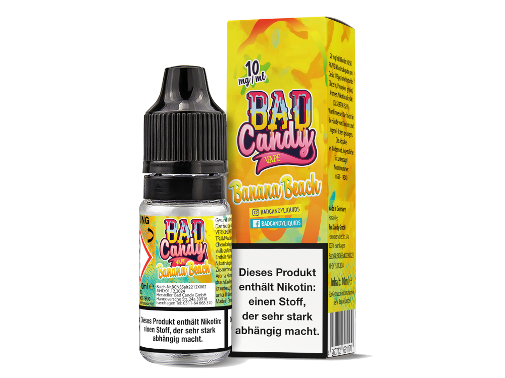 Bad Candy Liquids - Banana Beach - Nikotinsalz Liquid