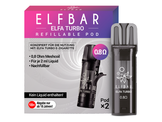 Elfbar Elfa Turbo Pod (2 Stück pro Packung)