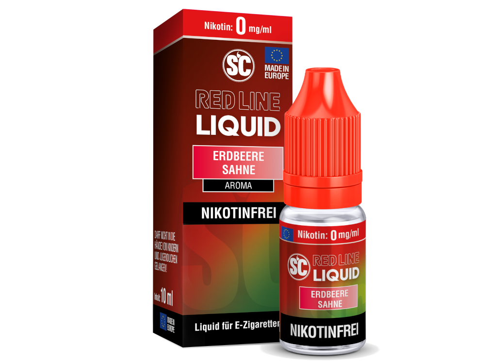 SC - Red Line - Erdbeere Sahne - Nikotinsalz Liquid