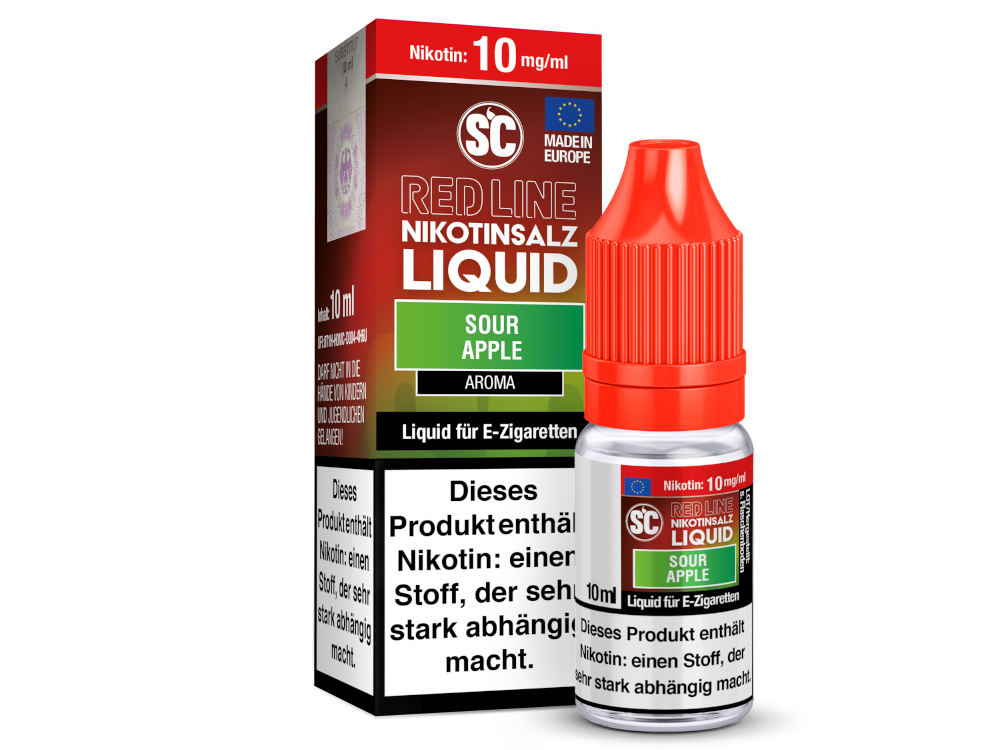 SC - Red Line - Sour Apple - Nikotinsalz Liquid