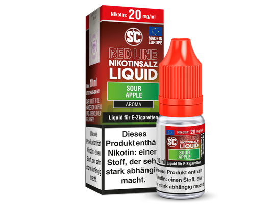 SC - Red Line - Sour Apple - Nikotinsalz Liquid