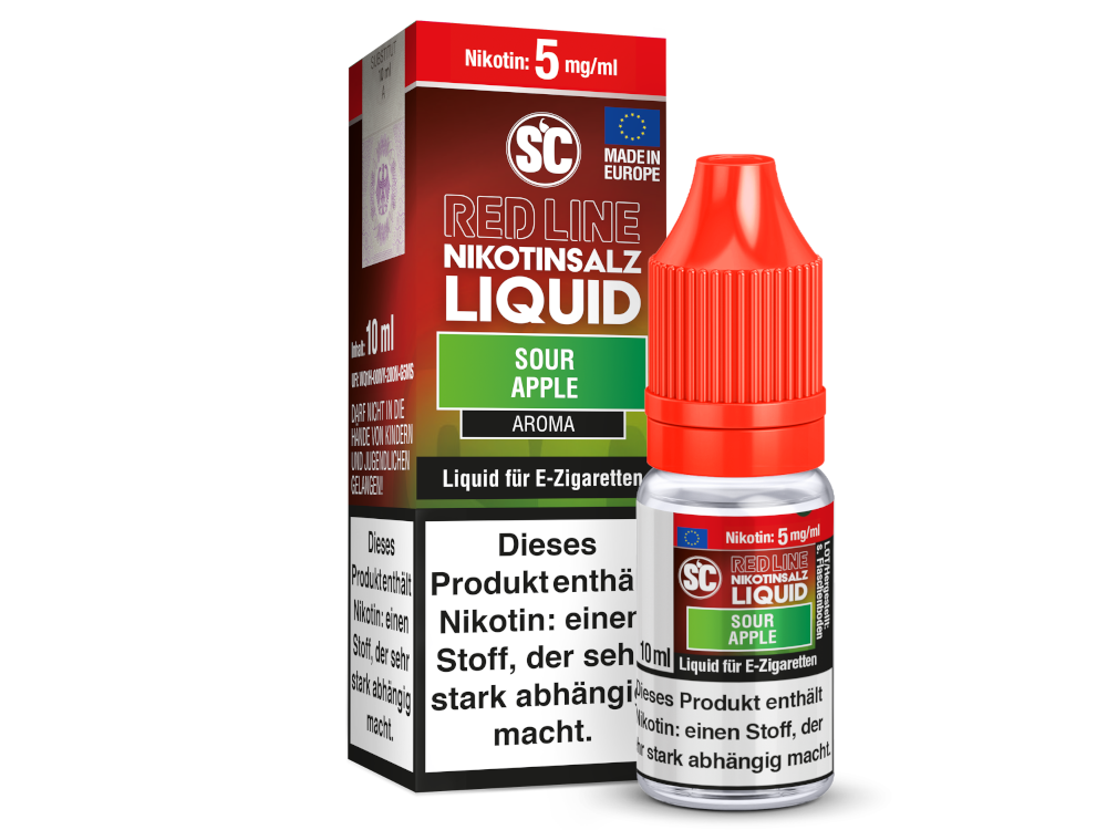 SC - Red Line - Sour Apple - Nikotinsalz Liquid
