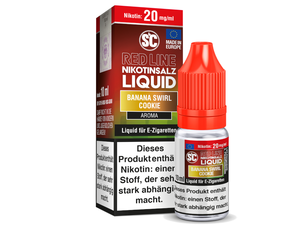 SC - Red Line - Banana Swirl Cookie - Nikotinsalz Liquid