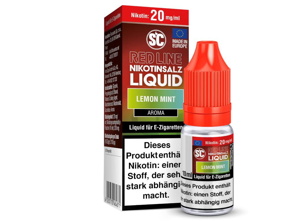 SC - Red Line - Lemon Mint - Nikotinsalz Liquid